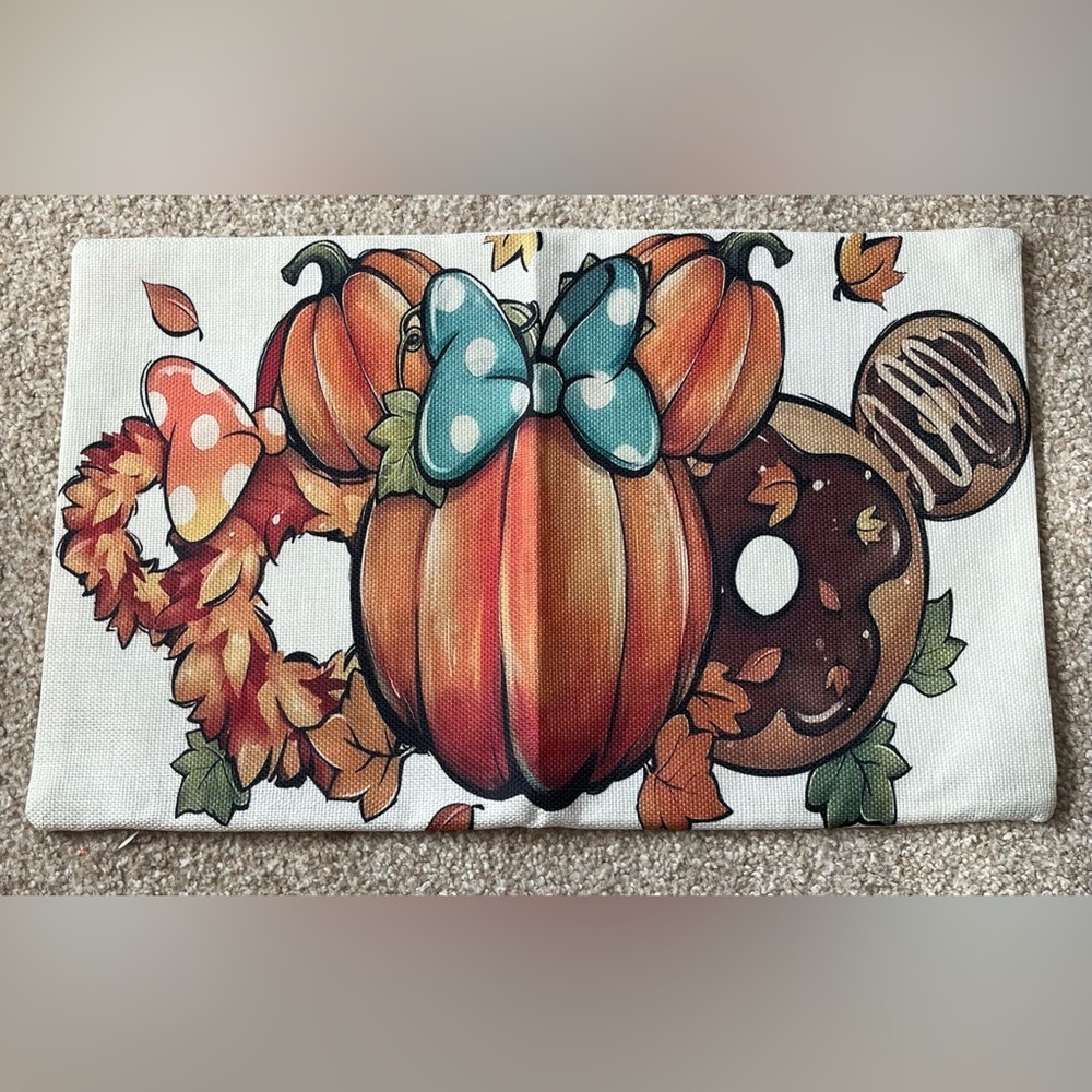 Mickey Fall Pillow Cover, New